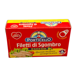 Porticello Makrelenfilets in Olivenöl, 125 g
